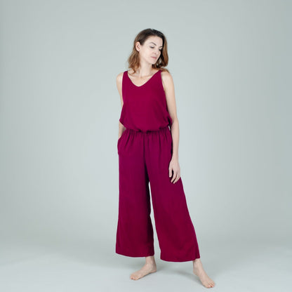 Tencel Damenhose lang in Berry Pink; Urheber: Mini & Eve