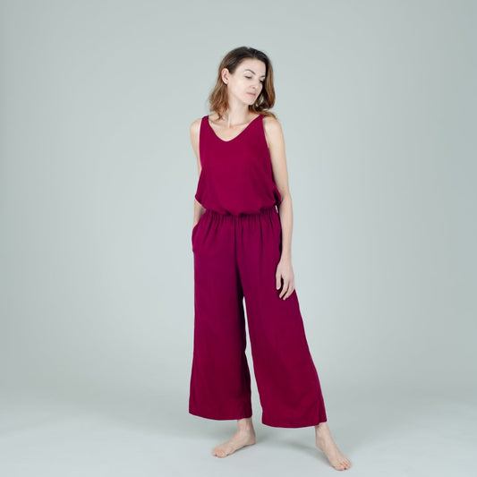 Tencel Damenhose lang in Berry Pink; Urheber: Mini & Eve