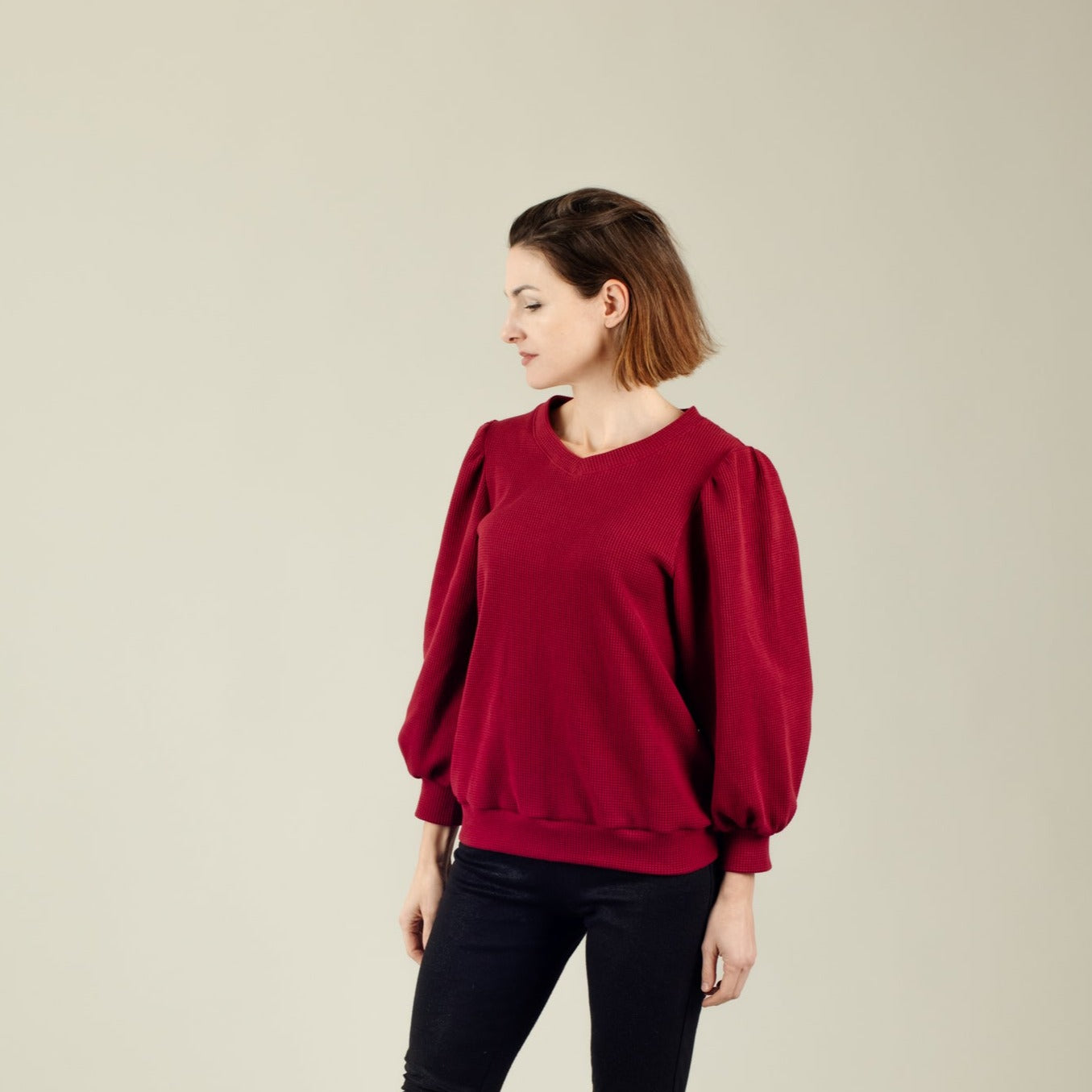 Damen Pulli weinrot; Urheber: Mini & Eve