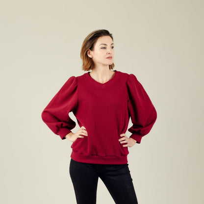 Damen Pulli weinrot; Urheber: Mini & Eve