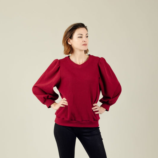 Damen Pulli weinrot; Urheber: Mini & Eve