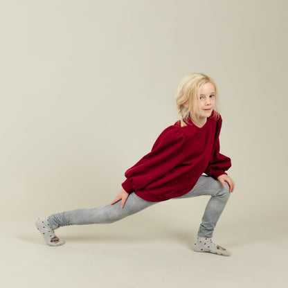 Kinder Pulli weinrot; Urheber: Mini & Eve