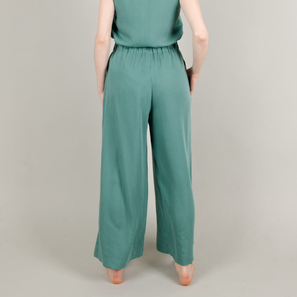 Tencel Damenhose lang Amaya, Aqua Petrol Blau-Grün Türkis; Urheber: Mini & Eve
