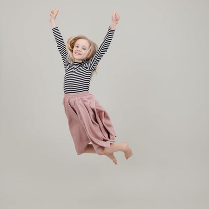 Tencel Tellerrock in Rosa für Kinder; Drehrock für Mädchen; Urheber: Mini & Eve