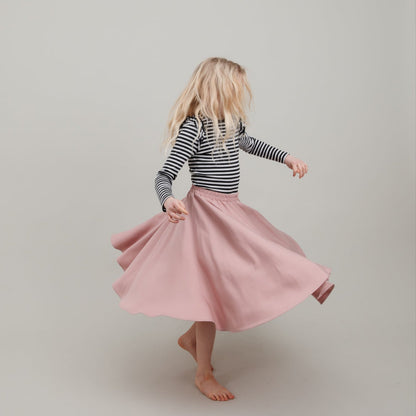 Tencel Tellerrock in Rosa für Kinder; Drehrock für Mädchen; Urheber: Mini & Eve