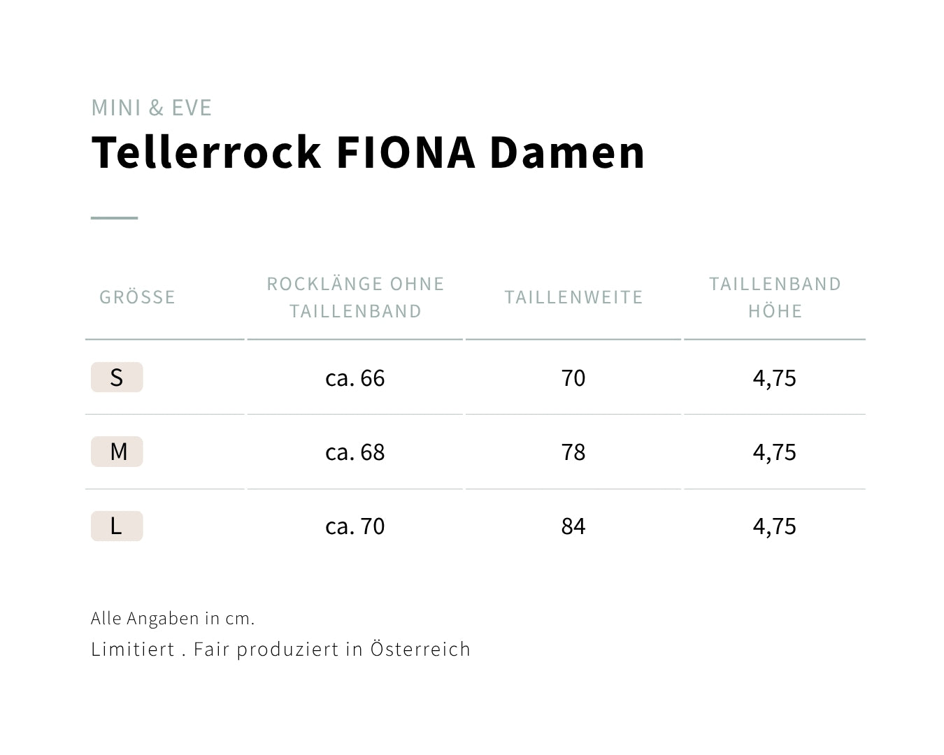 Mini & Eve "Fiona" Dunkelblau Damen Tencel-Tellerrock